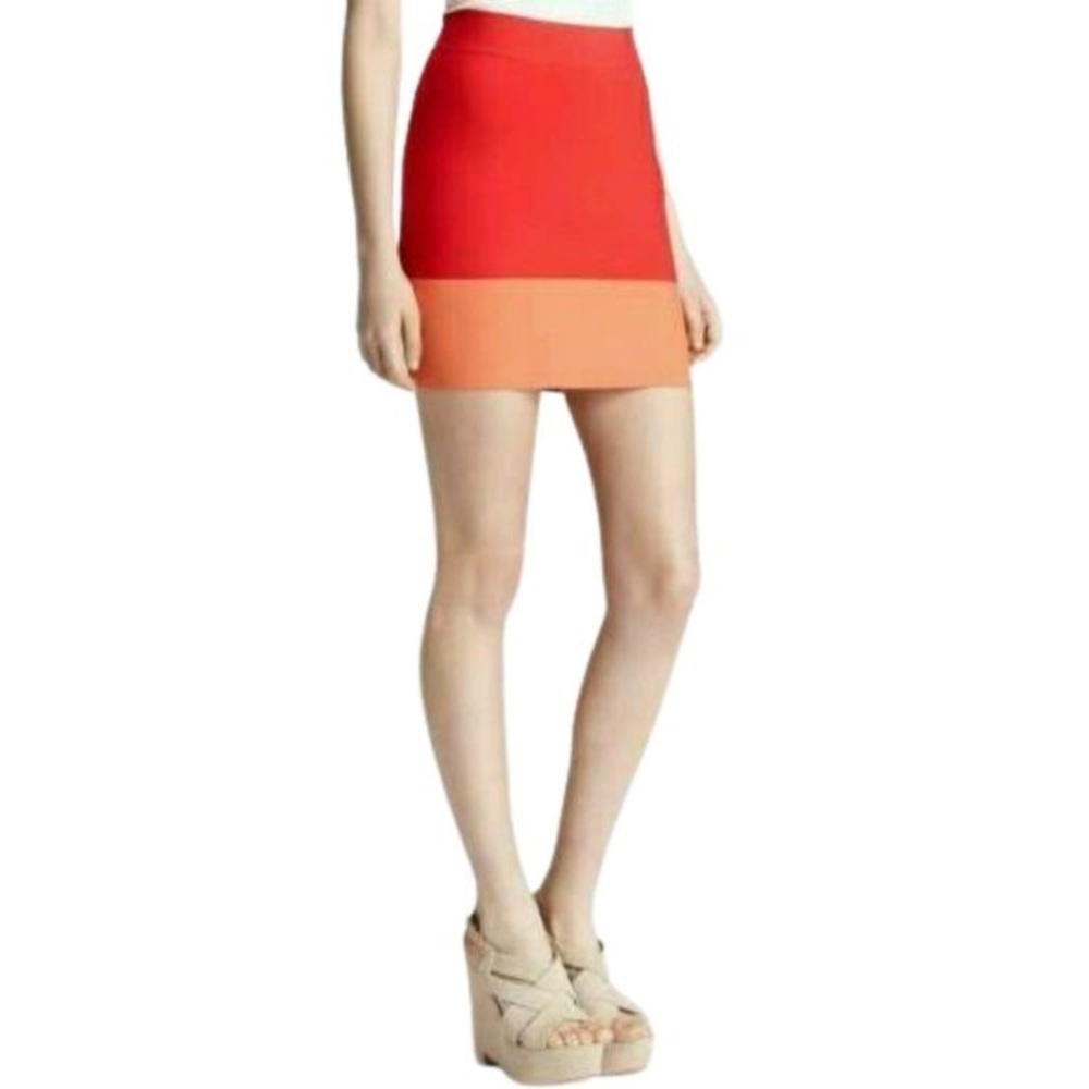 BCBG Colorblock Bandage Skirt